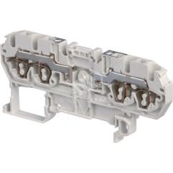 Клемма пружинная D2.5/5.2L.2L 2.5мм.кв. серая TE Connectivity ОУЭО ENT1SNA290001R0400