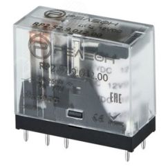 Миниатюрное промежуточное реле, 2 перекидных контакта 5А, 24В DC Релеон RP252902400