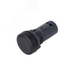Кнопка SB7 моноблочная 22мм черная с возвратом, пластик, 2НО, IP65 SE (Systeme) SB7NA23