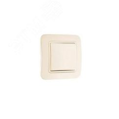 Lillium крем/крем выключатель 1 кл прох Makel 70205