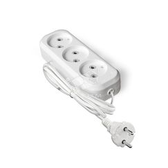 Удлинитель бытовой У6-639 ШВВП 2-0.75 3 гнезда 2м Универсал 9631932