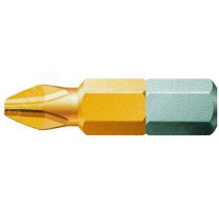 Бита 851/1 TiN PH сверхтвердое покрытие нитридом титана хвостовик 1/4 C 6.3 PH 2 x 25 мм WERA WE-480172