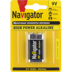 Батарейка NBT-NE-6LR61-BP1 крона Navigator Group 94756
