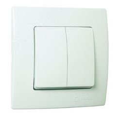 ВЫКЛЮЧАТЕЛЬ 2 КЛАВИШНЫЙ LILLIUM NATURAL KARE Makel 32001003