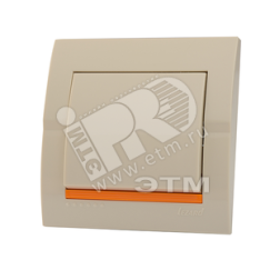 DERIY Выключатель ПБТ крем Lezard 702-0303-100