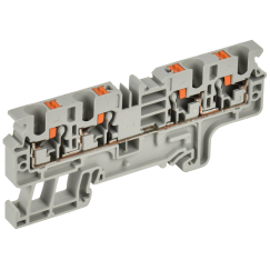 ARMAFIX Клемма пружин. Push-in CP-MC 4 вывода 4мм2 серая IEK