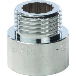Удлинитель НВ 1/2'x15 мм, хромированный STOUT SFT-0002-001215