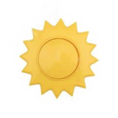 Выключатель одноклавишный KRANZ HAPPY Солнце скрытой установки, желтый Kranz KR-78-0617