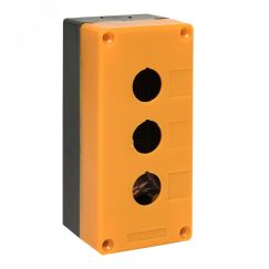 Корпус КП103 пластиковый 3 кнопки желтый EKF cpb-103-o