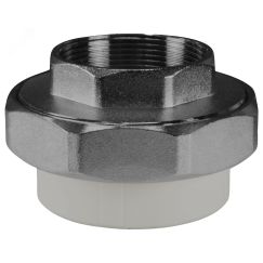 Муфта разъемная 25х3/4' ВР полипропиленовая PPR СЕРАЯ VALFEX 10155020Г