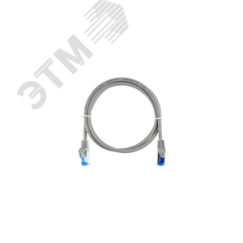 Патч-корд S/FTP 4 пары Cat 6 2хRJ45/8P8C T568B 7х0150мм LSZH светло-серый 03м NIKOMAX/NIKOLAN NMC-PC4SE55B-ES-003-C-GY