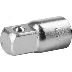 Адаптер ''INDUSTRIE QUALITAT'' увеличивающий для торцовых головок, 1/4''Fx 3/8''M KRAFTOOL 27840_z01