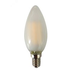 Лампа сетодиодная декоративная LED 8w E14 3000K свеча матовая филамент 230/50 JazzWay 5020856