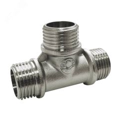 Тройник с никелевым покрытием ННН 1/2'x3/4'x3/4' VALFEX VF.131.N.034