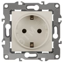 Розетка 2P+E Schuko, 16A-250В, винт, Эра12, слоновая кость, 12-2111-02 ЭРА Б0029237