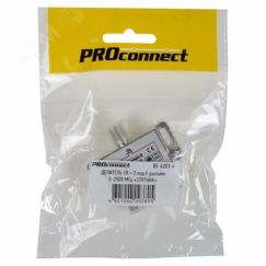 Делитель ТВ х 2 под F разъём 5-2500 МГц СПУТНИК PROCONNECT REXANT 05-6201-4