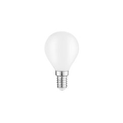Лампа светодиодная филаментная LED 9 Вт 610 лм 4100К AC185-265В E14 шар P45 нейтральный матовая колба диммируемая Black Filament Gauss 105201209-D