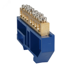 Шина нулевая с изолятором OptiKit BB-D-N-DIN-6-8х12-синий КЭАЗ 277878