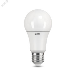 Лампа светодиодная LED 12 Вт 1130 лм 3000К AC180-240В E27 А60 (груша) теплая  Elementary Gauss Gauss 23212