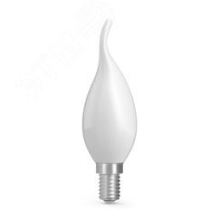 Лампа светодиодная филаментная LED 6.5 Вт 480 лм 2700К свеча на ветру теплый E14 AC 180-240В IP20 матовая колба Basic Gauss Gauss 1045117