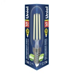 Лампа светодиодная для холодильников и вытяжки прозрачная LED-Y25-5W/3000K/E14/CL GLZ04TR Теплый (3000K) Картон Uniel UL-00007129