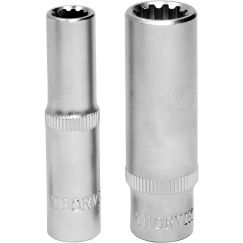Головка торцевая глубокая MultiProf 1/4''DR, 12 мм Thorvik MP11412
