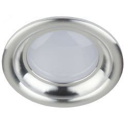 Светильник светодиодный круглый ''тарелка'' 7W 4000K, серебро KL LED 17-7 SL ЭРА Б0030405