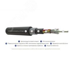 Кабель волоконно-оптический ОКБнг(A)-HF-0.22-72П 7кН СаранскОптика 10060907нгhf
