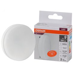 Лампа светодиодная LED 6 Вт GX53 4000К 480Лм таблетка 220 В (замена 50Вт) OSRAM LEDVANCE 4058075582002