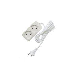 Удлинитель бытовой ТМ Союз 2200 Вт 2 гнезда ПВС 1,5м Универсал 481S-1201