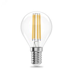 Лампа светодиодная филаментная LED 12 Вт 730 лм 2700К AC190-240В E14 шар P45 теплая Elementary Gauss 52112