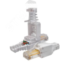 Коннектор безынструментальный 8P8C (Компьютерный разъем) U/UTP Cat.5e (RJ-45) СУПР 10-0218