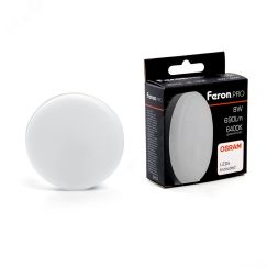 Лампа светодиодная LED 8вт GX53 дневной таблетка Feron.PRO FERON LB-1508