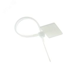 Хомут нейлоновый с маркировочной площадкой 25х110 Simple (100шт) EKF plc-c-p-2.5x110