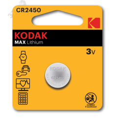 Батарейка Kodak CR2450-BL1 MAX Lithium (60/240/36000) KODAK Б0050401