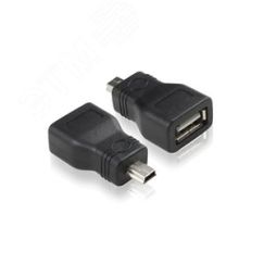 Адаптер переходник Mini USB AM на USB 2.0 AF Greenconnect GC-UAF2M5