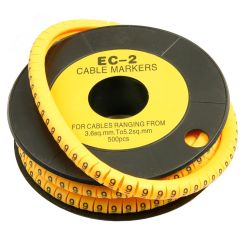 Маркер для кабеля д.7.4мм, цифра 9 Cabeus EC-2-9