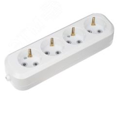 Колодка 4 гнезда c заземлением REXANT 11-8707