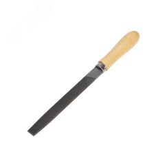 Напильник плоский 150  мм, деревянная ручка Kranz KR-12-4122