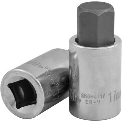 Насадка торцевая 1/4''DR с вставкой-битой, H6, 37 мм Jonnesway S50H2106