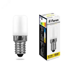 Лампа светодиодная LED 2вт Е14 теплый для холодильников FERON LB-10