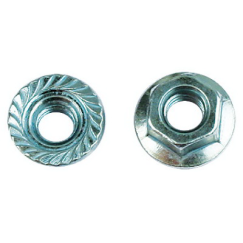 Гайка с насечкой, препятствующей откручиванию М12, нерж. сталь А4, DIN6923