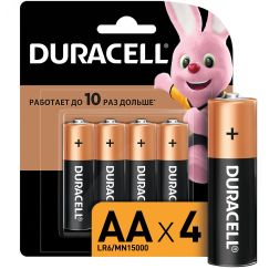 Элемент питания LR6 AA-4BL BASIC NEW Duracell Duracell Б0014045