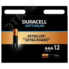 Элемент питания ААА алкалиновые 1,5v 12 шт. LR03-12BL 5014074 Optimum Duracell Б0056029