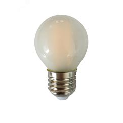 Лампа светодиодная декоративная LED 6w E27 4000K ша р матовый филамент 230/50 JazzWay 5021181