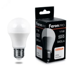 Лампа светодиодная LED 11вт Е27 белый Feron.PRO FERON LB-1011