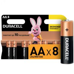 Элемент питания LR6-8BL BASIC (8/96/18240) Duracell C0037387