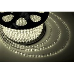 Лента LED уличная герметичная в силиконовой оболочке 220В 13х8мм IP65 SMd5050 60 диодов/метр теплый белый (бухта 50м) Neon-Night 142-106