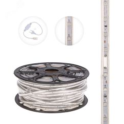 Лента LED герметичная в силиконовой оболочке 220В 13х8мм IP65 SMd3528 60 диодов/метр RGB (бухта 50м) Neon-Night 142-609