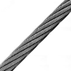 Трос DIN 3055 10,0мм стальной покрытие цинк Крепдил DIN3055-10.1